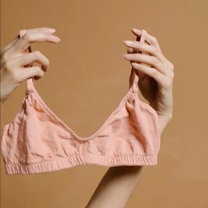 Pansy Cross Bra - Rose